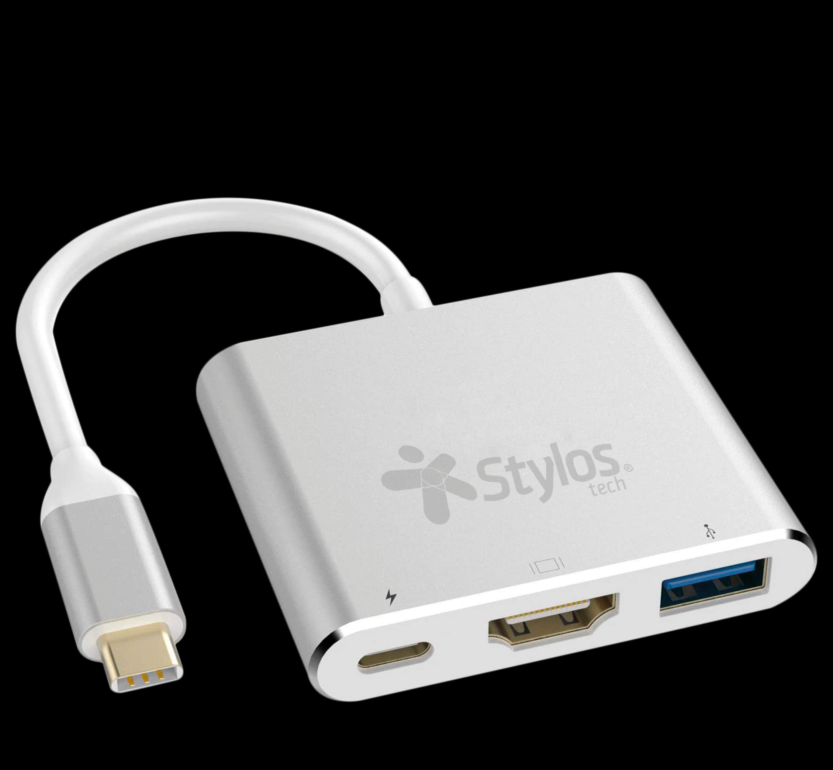 Adaptador HUB 3 En 1 Stylos. STCBHUB31S - Adaptador HUB 3 En 1 Stylos. STCBHUB31S -